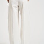 Pantaloni donna Nancy gamba larga bianco NANCY232 BURRO NINE IN THE MORNING 