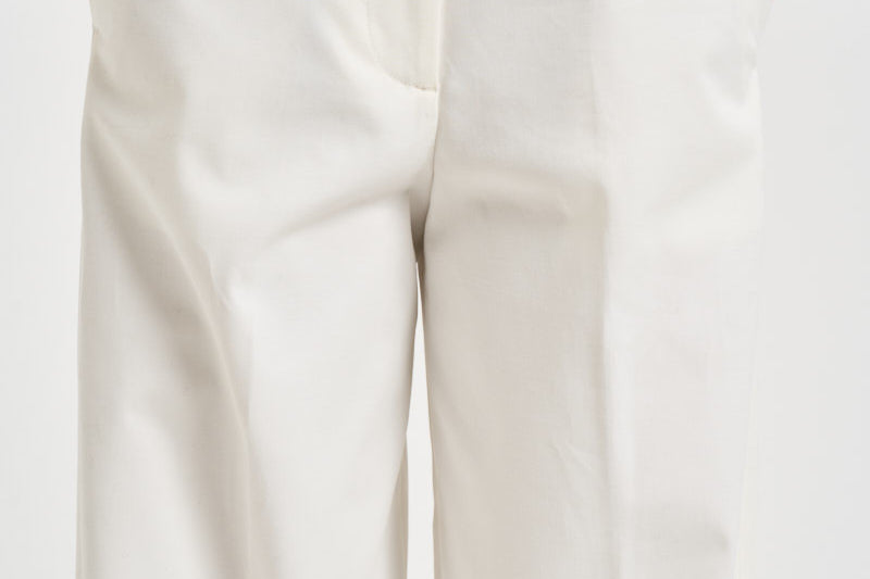 Pantaloni donna Nancy gamba larga bianco NANCY232 BURRO NINE IN THE MORNING 