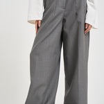 Pantaloni donna zina sartoriali grigi ZIN07 S69IRON NINE IN THE MORNING 