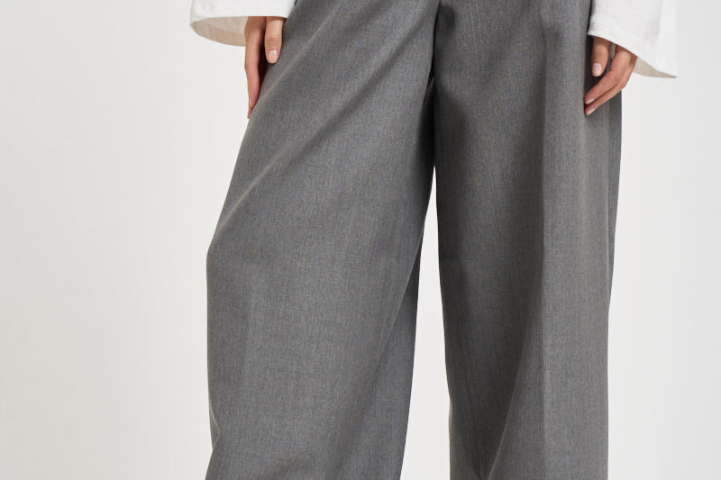 Pantaloni donna zina sartoriali grigi ZIN07 S69IRON NINE IN THE MORNING 