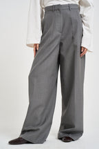 Pantaloni donna zina sartoriali grigi ZIN07 S69IRON NINE IN THE MORNING 