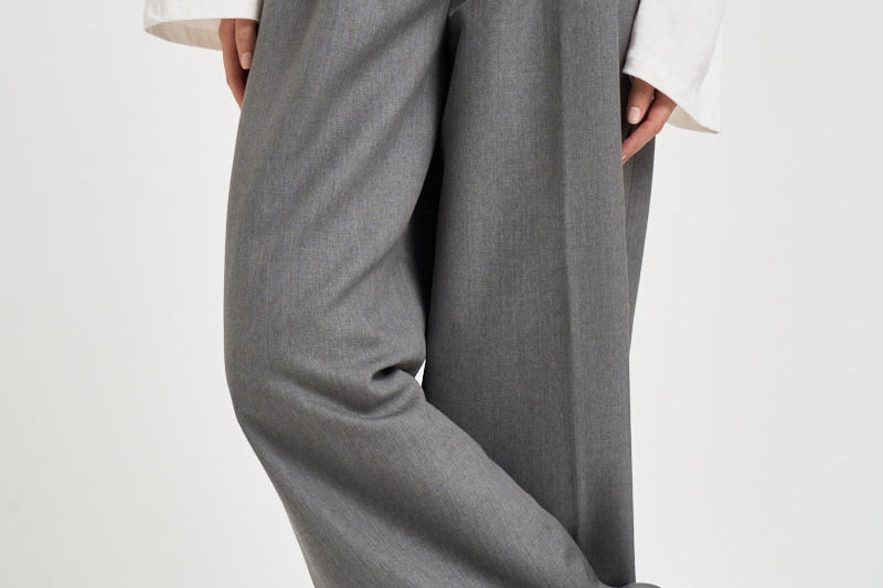 Pantaloni donna zina sartoriali grigi ZIN07 S69IRON NINE IN THE MORNING 