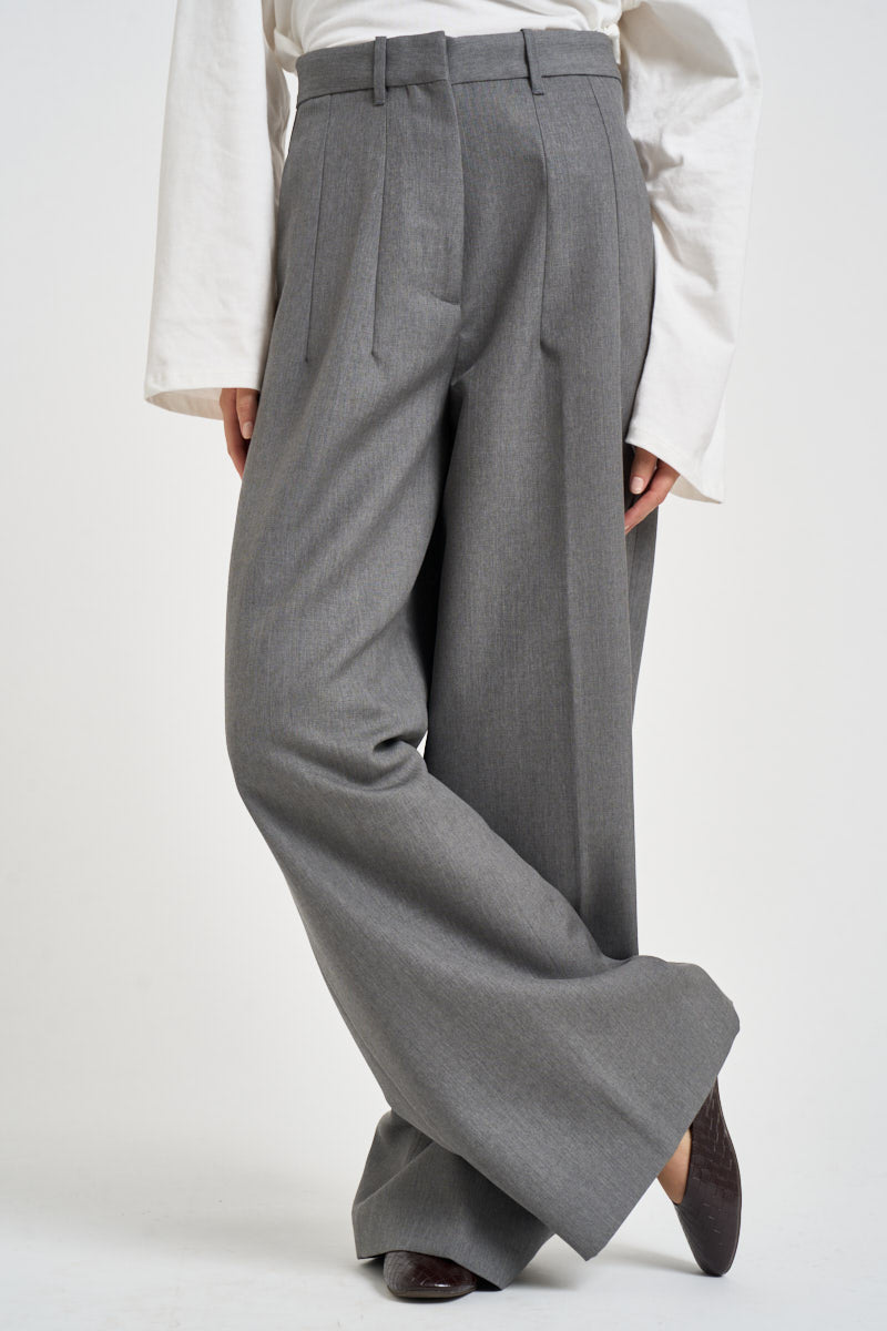 Pantaloni donna zina sartoriali grigi ZIN07 S69IRON NINE IN THE MORNING 