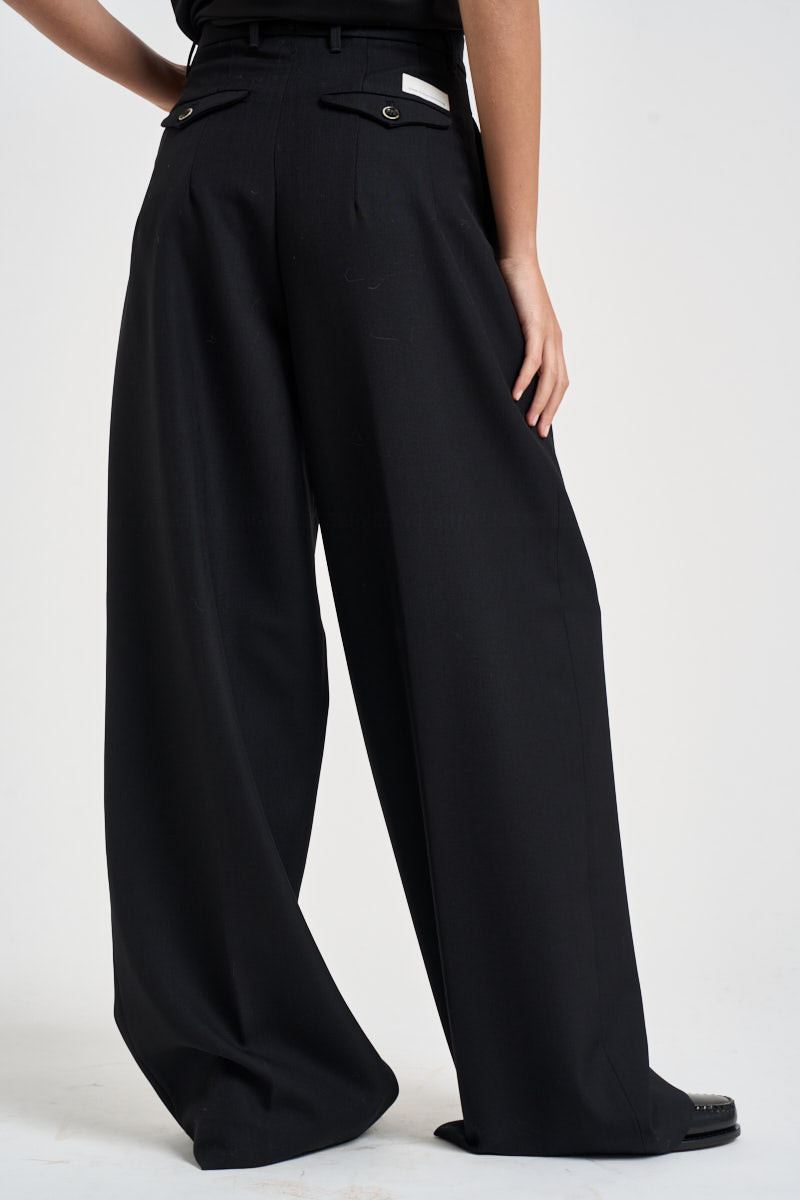 Pantaloni donna zina sartoriali neri ZIN07 S69NERO NINE IN THE MORNING 
