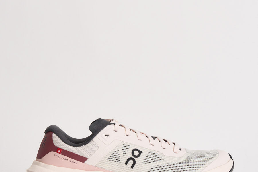 Sneakers donna Cloudvista 3 bianca e bordeaux 3WG30195308 OYSTERBARBERRY ON RUNNING 