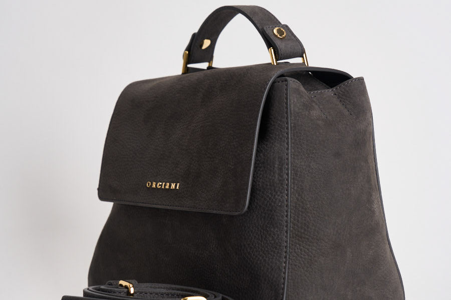 Borsa donna Sveva Nabucco Small a mano grigio antracite B01999NBU CARBONE ORCIANI 