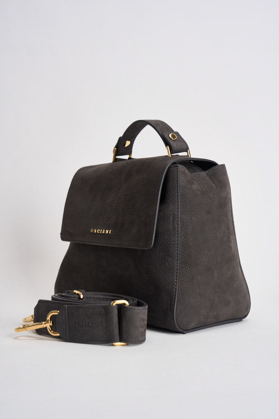 Borsa donna Sveva Nabucco Small a mano grigio antracite B01999NBU CARBONE ORCIANI 