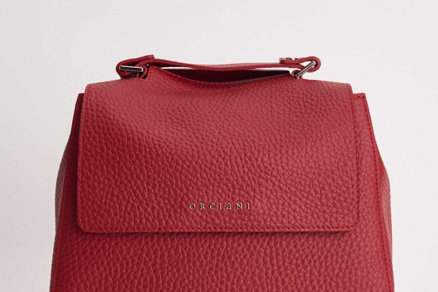 Borsa donna Sveva Soft Piccol a mano in pelle con tracolla rossa B01999SOF ROSSO ORCIANI 