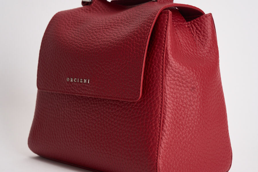 Borsa donna Sveva Soft Piccol a mano in pelle con tracolla rossa B01999SOF ROSSO ORCIANI 