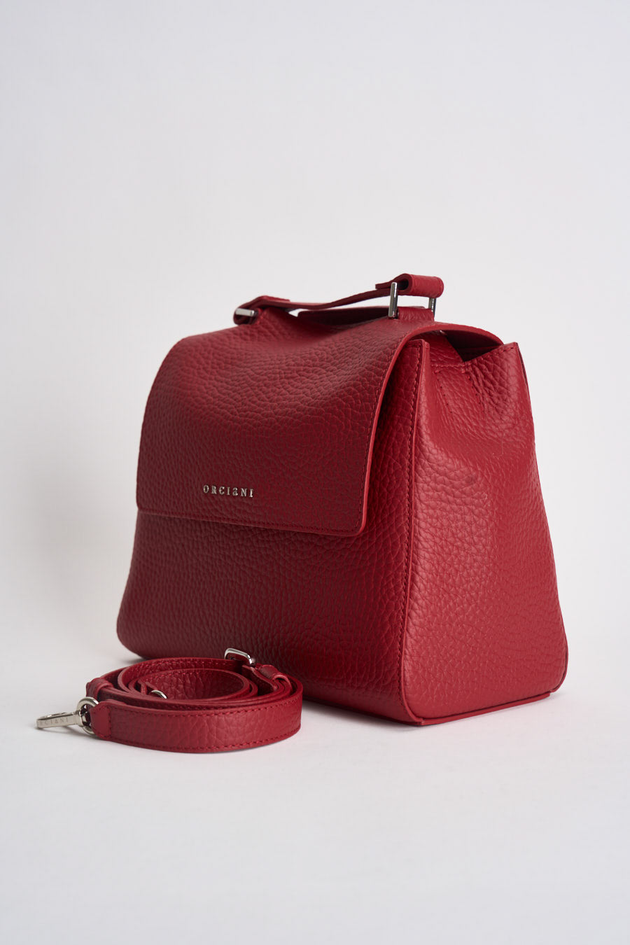 Borsa donna Sveva Soft Piccol a mano in pelle con tracolla rossa B01999SOF ROSSO ORCIANI 