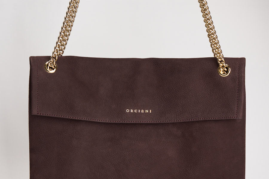 Borsa donna Venus Nabucco Midi a spalla in pelle nabuk burgundy B02212NAB BURGUNDY ORCIANI 