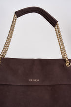 Borsa donna Venus Nabucco Midi a spalla in pelle nabuk burgundy B02212NAB BURGUNDY ORCIANI 