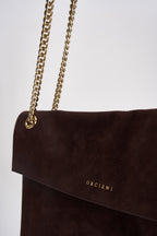 Borsa donna Venus Nabucco Midi a spalla in pelle nabuk burgundy B02212NAB BURGUNDY ORCIANI 