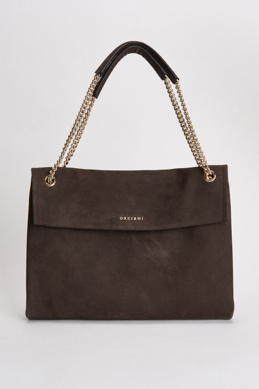 Borsa donna Venus Nabucco Midi a spalla in pelle nabuk moro B02212NAB MORO ORCIANI 