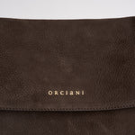 Borsa donna Venus Nabucco Midi a spalla in pelle nabuk moro B02212NAB MORO ORCIANI 