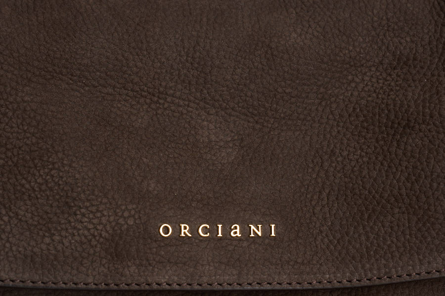 Borsa donna Venus Nabucco Midi a spalla in pelle nabuk moro B02212NAB MORO ORCIANI 