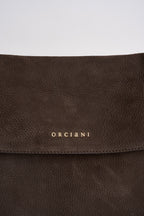 Borsa donna Venus Nabucco Midi a spalla in pelle nabuk moro B02212NAB MORO ORCIANI 