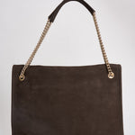 Borsa donna Venus Nabucco Midi a spalla in pelle nabuk moro B02212NAB MORO ORCIANI 