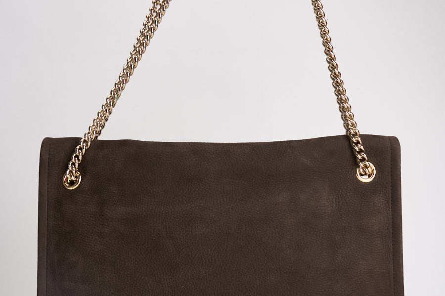 Borsa donna Venus Nabucco Midi a spalla in pelle nabuk moro B02212NAB MORO ORCIANI 
