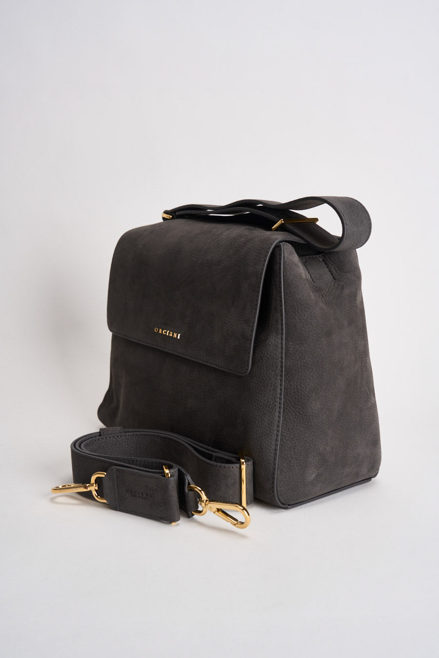 Borsa donna Sveva Nabucco media a spalla grigio antracite BT2006NBU CARBONE ORCIANI 