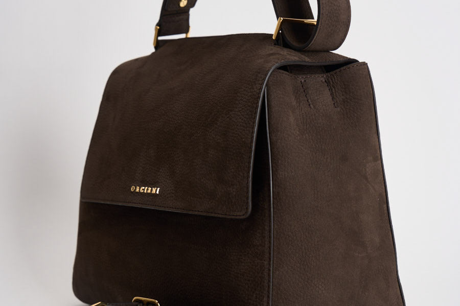 Borsa donna Sveva Nabucco media a spalla moro BT2006NBU MORO ORCIANI 