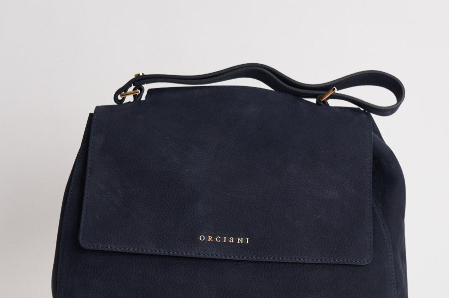 Borsa donna Sveva Nabucco media a spalla blu notte BT2006NBU NOTTE ORCIANI 