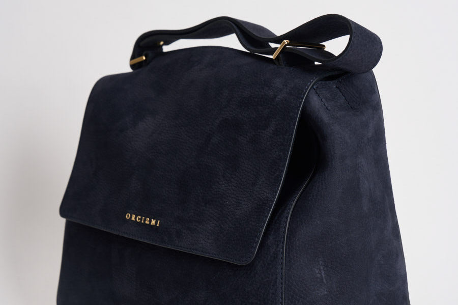Borsa donna Sveva Nabucco media a spalla blu notte BT2006NBU NOTTE ORCIANI 