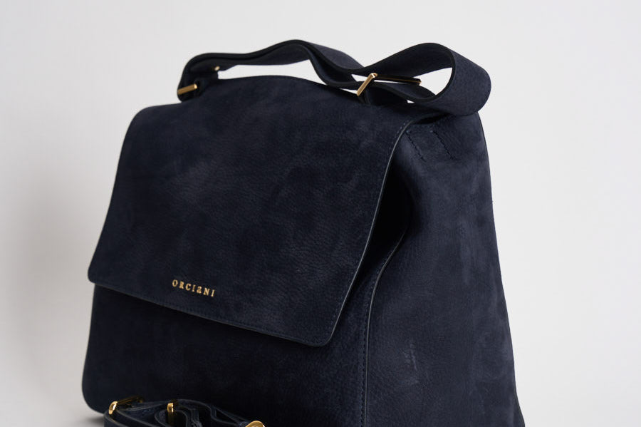 Borsa donna Sveva Nabucco media a spalla blu notte BT2006NBU NOTTE ORCIANI 