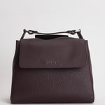 Borsa donna Sveva Soft Media a spalla in pelle con tracolla burgundy BT2006SOF BURGUNDY ORCIANI 