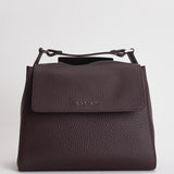 Borsa donna Sveva Soft Media a spalla in pelle con tracolla burgundy BT2006SOF BURGUNDY ORCIANI 