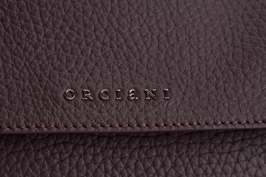 Borsa donna Sveva Soft Media a spalla in pelle con tracolla burgundy BT2006SOF BURGUNDY ORCIANI 