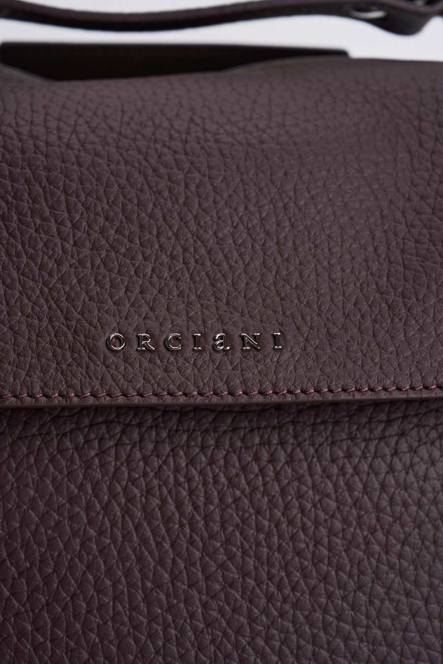 Borsa donna Sveva Soft Media a spalla in pelle con tracolla burgundy BT2006SOF BURGUNDY ORCIANI 