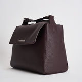 Borsa donna Sveva Soft Media a spalla in pelle con tracolla burgundy BT2006SOF BURGUNDY ORCIANI 