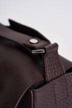 Borsa donna Sveva Soft Media a spalla in pelle con tracolla burgundy BT2006SOF BURGUNDY ORCIANI 