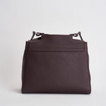 Borsa donna Sveva Soft Media a spalla in pelle con tracolla burgundy BT2006SOF BURGUNDY ORCIANI 
