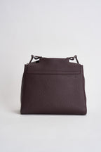 Borsa donna Sveva Soft Media a spalla in pelle con tracolla burgundy BT2006SOF BURGUNDY ORCIANI 