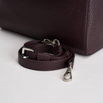 Borsa donna Sveva Soft Media a spalla in pelle con tracolla burgundy BT2006SOF BURGUNDY ORCIANI 