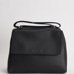Borsa donna Sveva Soft Media a spalla in pelle con tracolla nera BT2006SOF NERO ORCIANI 