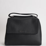 Borsa donna Sveva Soft Media a spalla in pelle con tracolla nera BT2006SOF NERO ORCIANI 