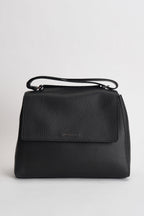 Borsa donna Sveva Soft Media a spalla in pelle con tracolla nera BT2006SOF NERO ORCIANI 