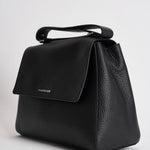 Borsa donna Sveva Soft Media a spalla in pelle con tracolla nera BT2006SOF NERO ORCIANI 