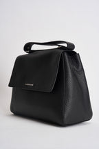 Borsa donna Sveva Soft Media a spalla in pelle con tracolla nera BT2006SOF NERO ORCIANI 