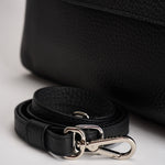 Borsa donna Sveva Soft Media a spalla in pelle con tracolla nera BT2006SOF NERO ORCIANI 