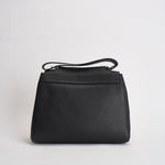 Borsa donna Sveva Soft Media a spalla in pelle con tracolla nera BT2006SOF NERO ORCIANI 