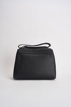 Borsa donna Sveva Soft Media a spalla in pelle con tracolla nera BT2006SOF NERO ORCIANI 