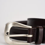 Cintura uomo punta lunga Bull soft cuoio U08289 MORO ORCIANI 