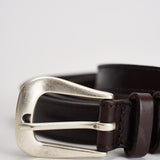 Cintura uomo punta lunga Bull soft cuoio U08289 MORO ORCIANI 