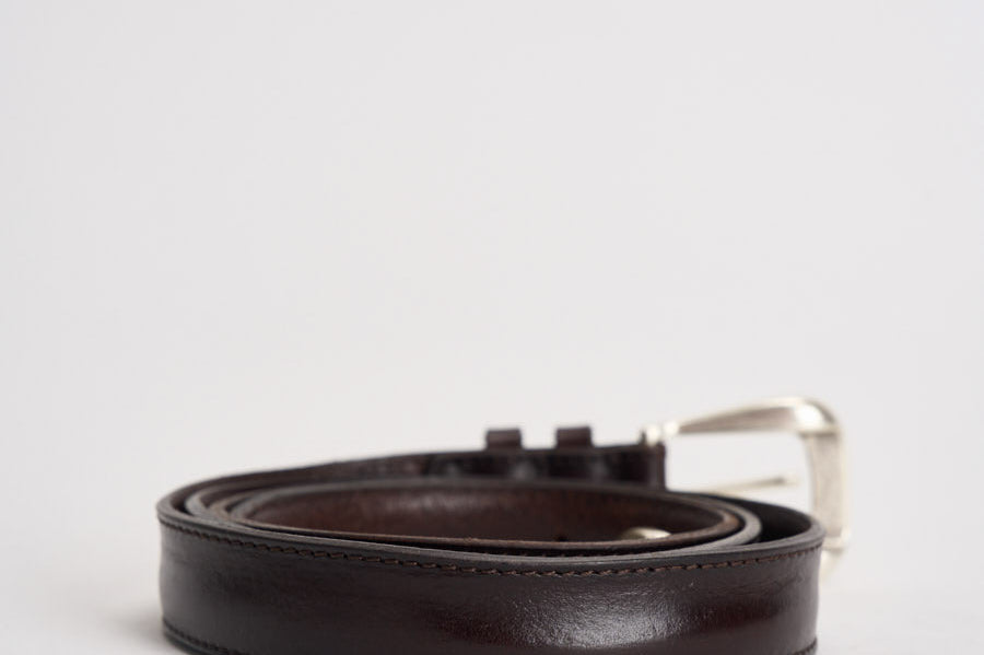 Cintura uomo punta lunga Bull soft cuoio U08289 MORO ORCIANI 
