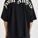 T-shirt uomo girocollo nera AA005 JR002BLACKOFFWHITE PALM ANGELS 