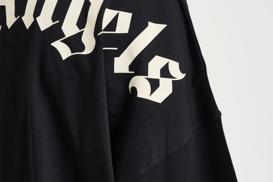 T-shirt uomo girocollo nera AA005 JR002BLACKOFFWHITE PALM ANGELS 